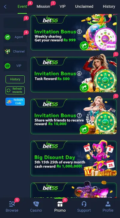 BET55 Game